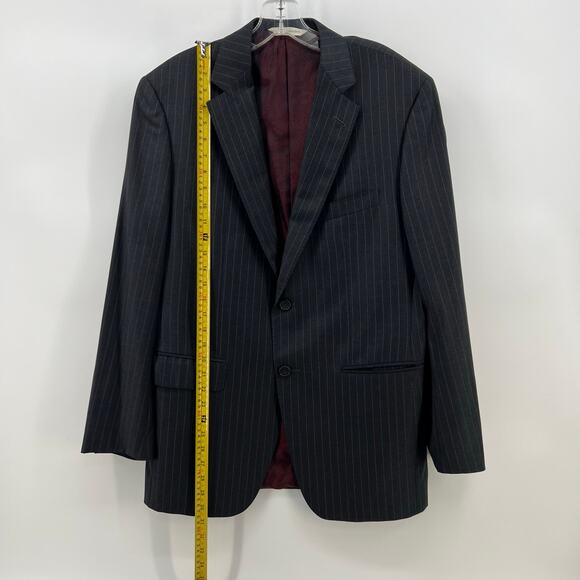 Vintage Wool Cashmere Italian Pinstripe Blazer Vitale Berberis Canonico Revenge - Picture 8 of 10